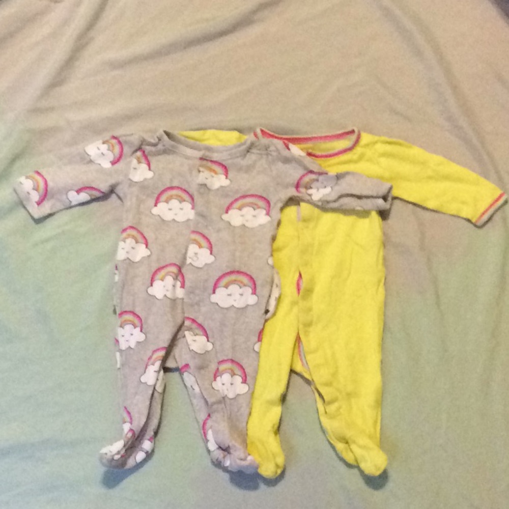 4  pack baby girl onsie set